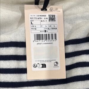 Striped wool Cream and Black Sweater